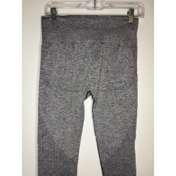 GYMSHARK Leggings Womens XS/S Gray Polka Dot Stretch Workout Athleisure Gym - Picture 3 of 7